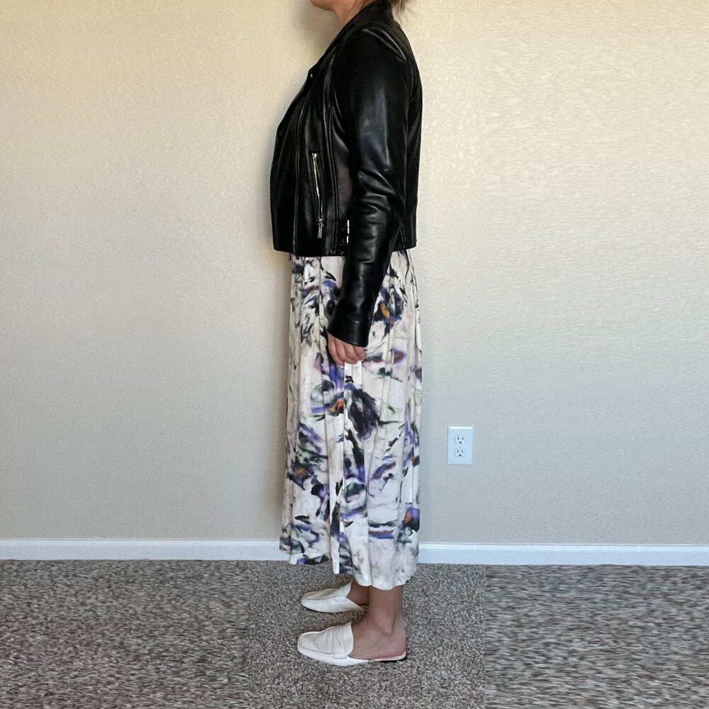 Michael Kors Leather Moto Jacker Size S - Picture 3 of 11